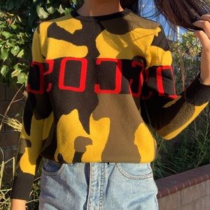 CAMO CREW NECK/SWEATER